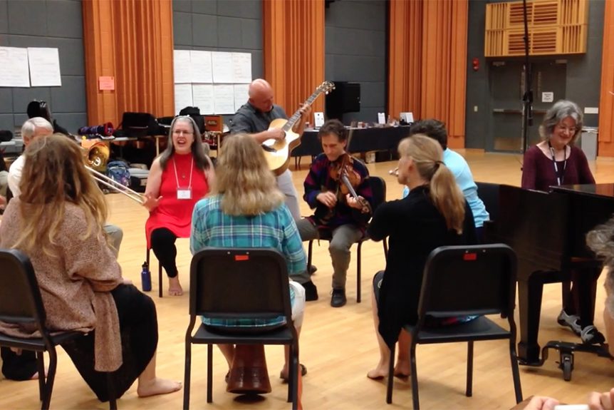 MLP Graduates at Art of Improvisation Workshop